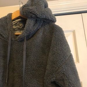 PJ Salvage Grey Bear Hoodie